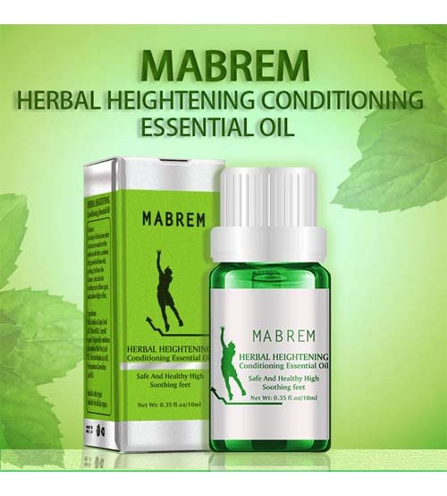 Mabrem Height Increase Oil Conditioning Body Grow Taller Herbal Essential Oils Soothing Foot Promote Bone Growth Massage Oil10ml